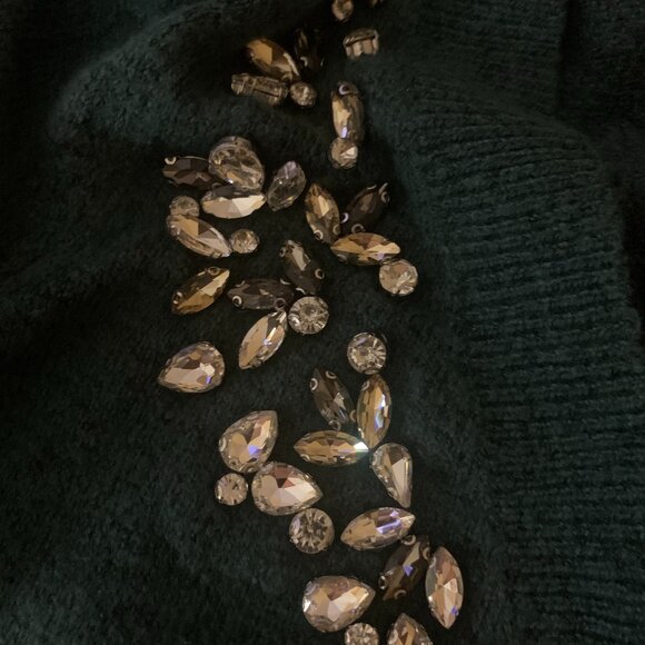 Express Embellished Faux Button Up Cardigan - Picture 3 of 6